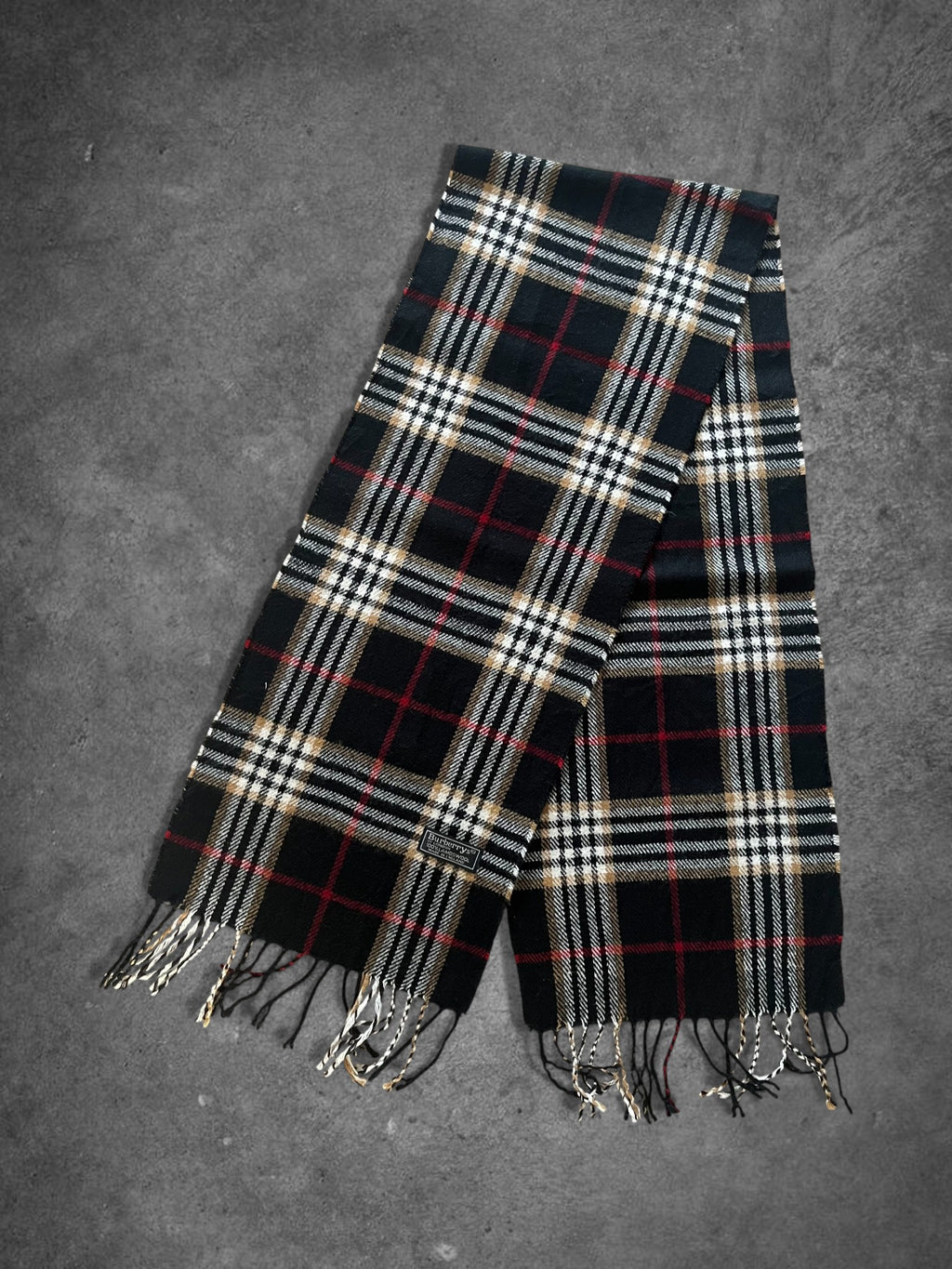 Burberry Scarf - Black and Beige
