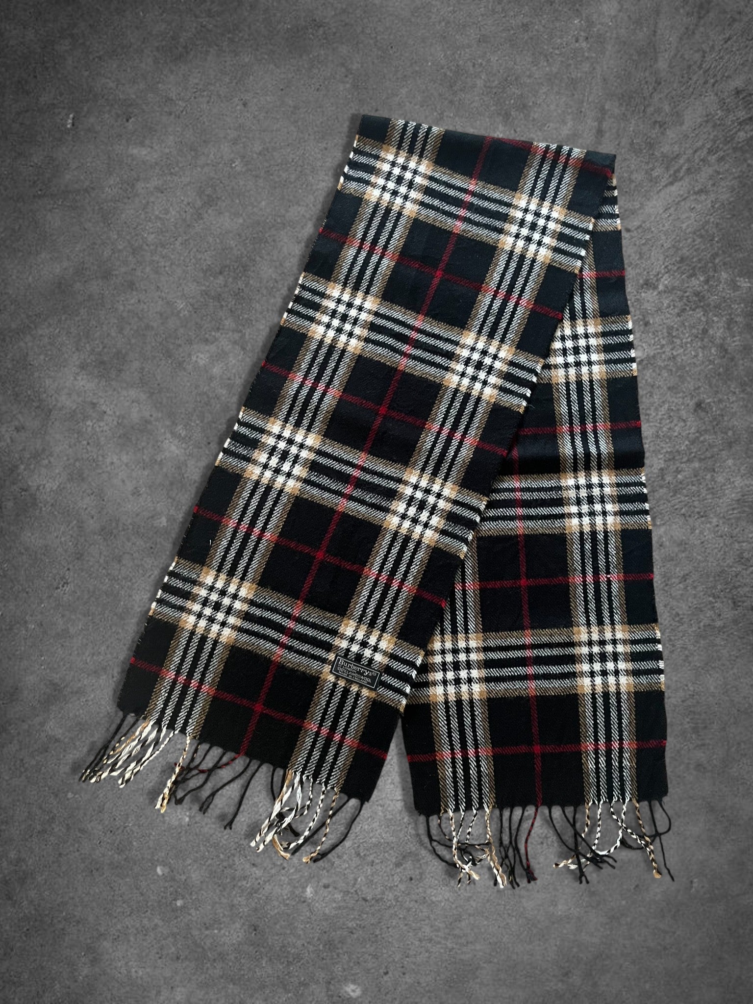 Burberry Scarf - Black and Beige