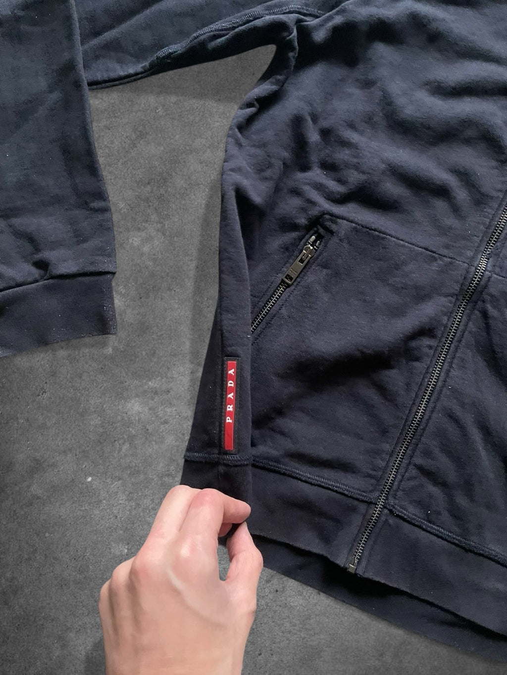 Prada Zip-Up Linea Rossa - L